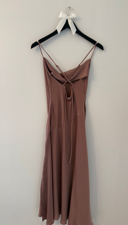 ASTR Mauve Satin Slip Dress