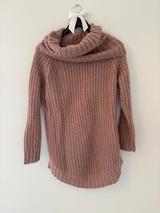 Dreamers Tunic Knit Pink Sweater