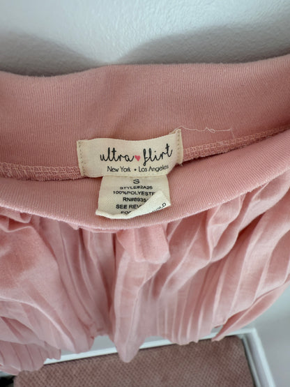 Ultra Flirt Pleated Pink Skirt