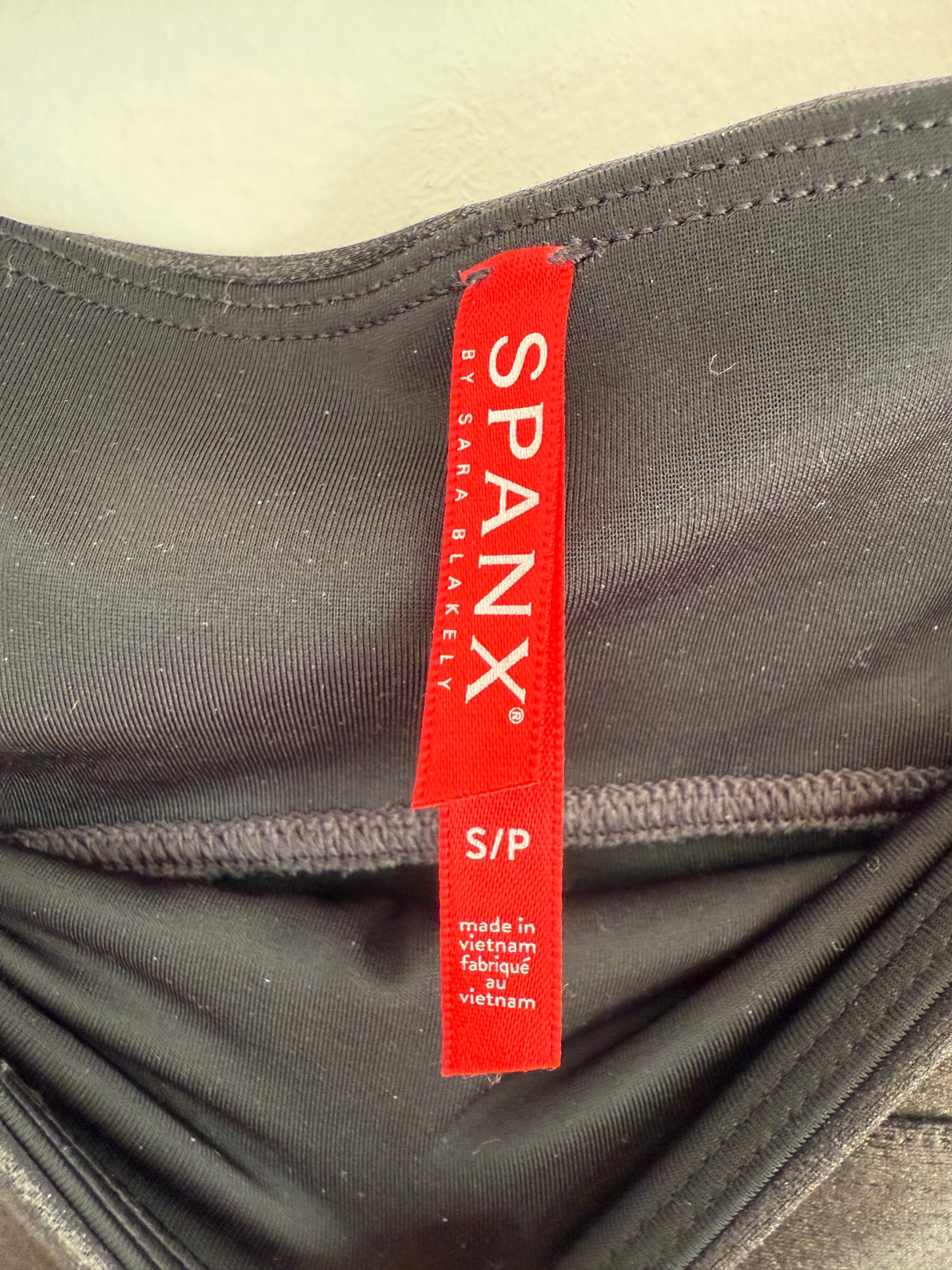 Spanxshape Faux Leather Black Leggings