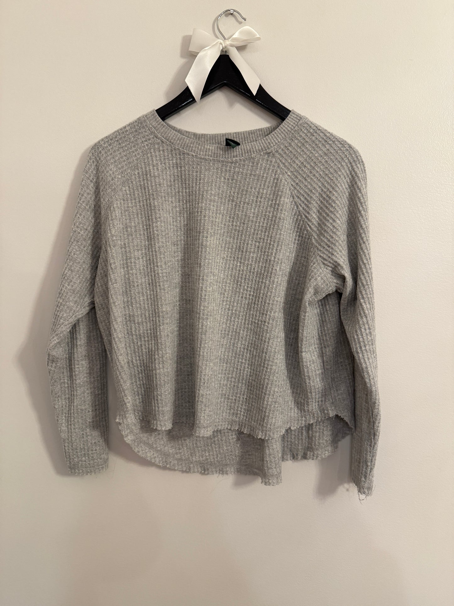 Wild Fable Grey Waffle Knit Sweater