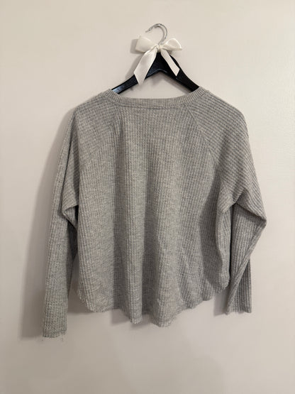 Wild Fable Grey Waffle Knit Sweater